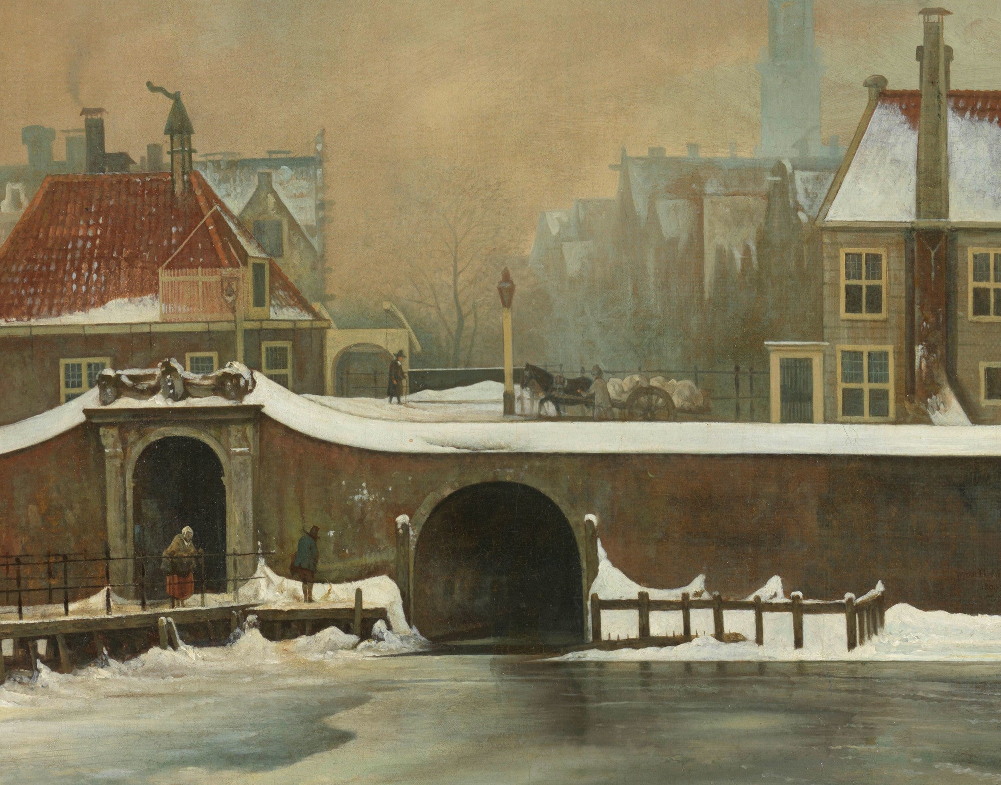 Wouter Johannes van Troostwijk Fine Art Print, Het Raampoortje in Amsterdam