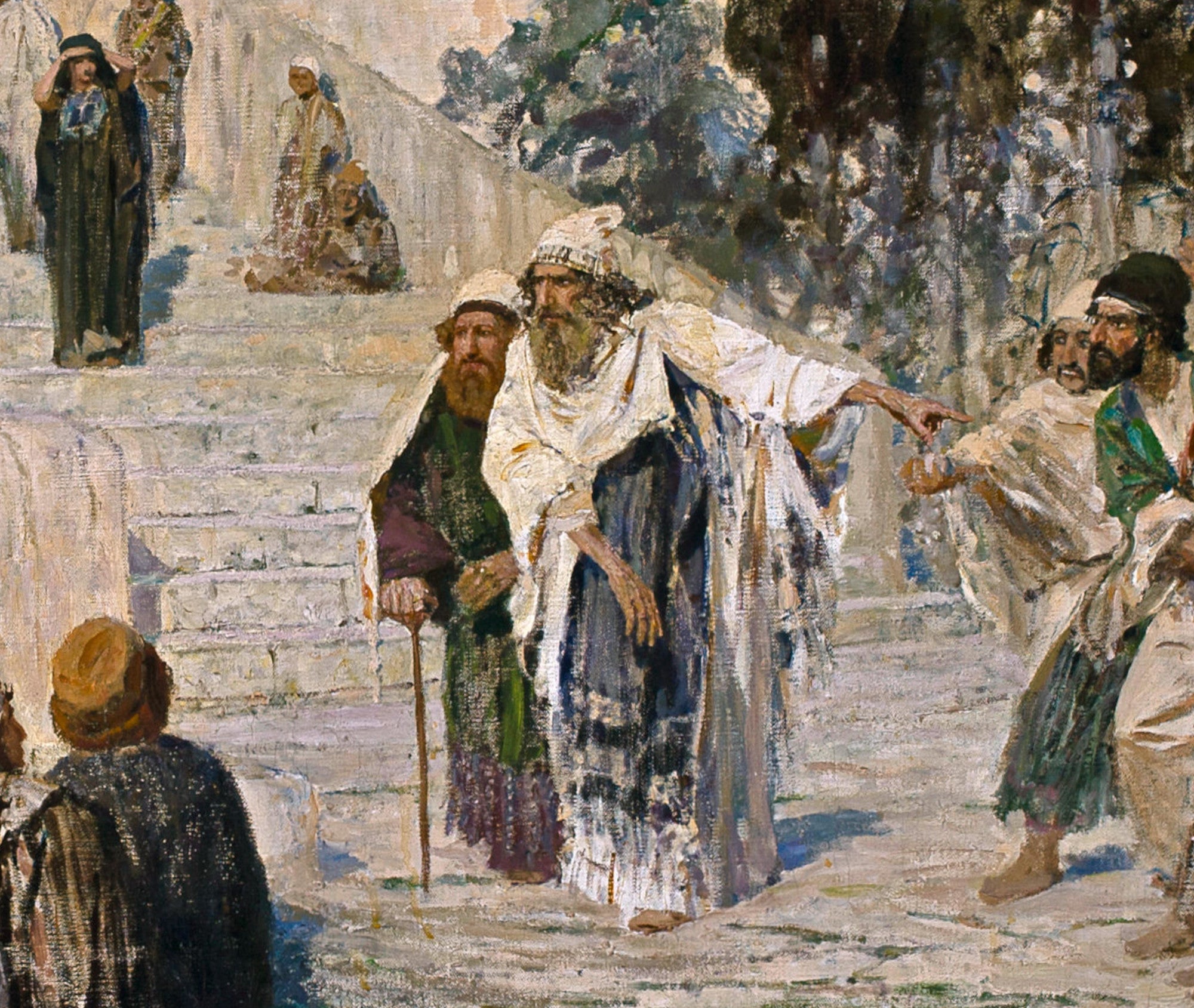 Vasily Polenov Fine Art Print, He that is Without Sin
