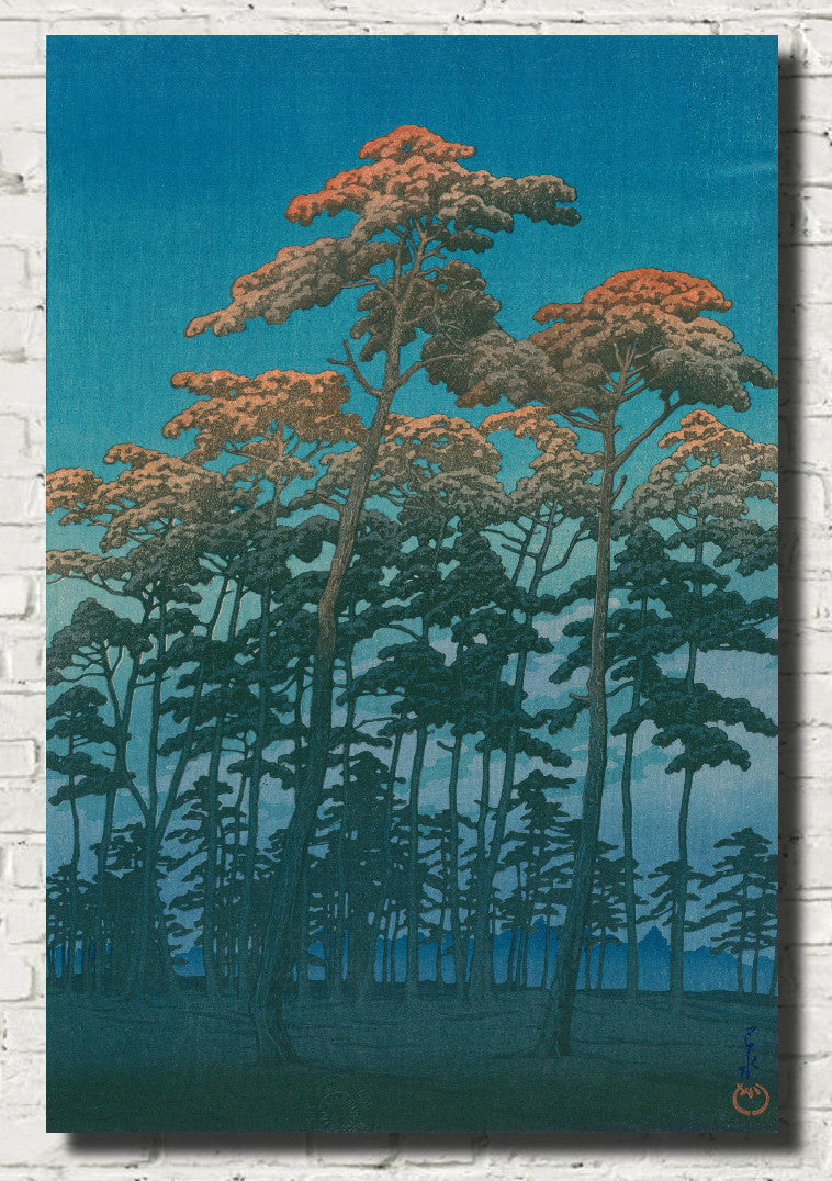 Hikawa Park at Ōmiya, Hasui Kawase, Japanese Art Print