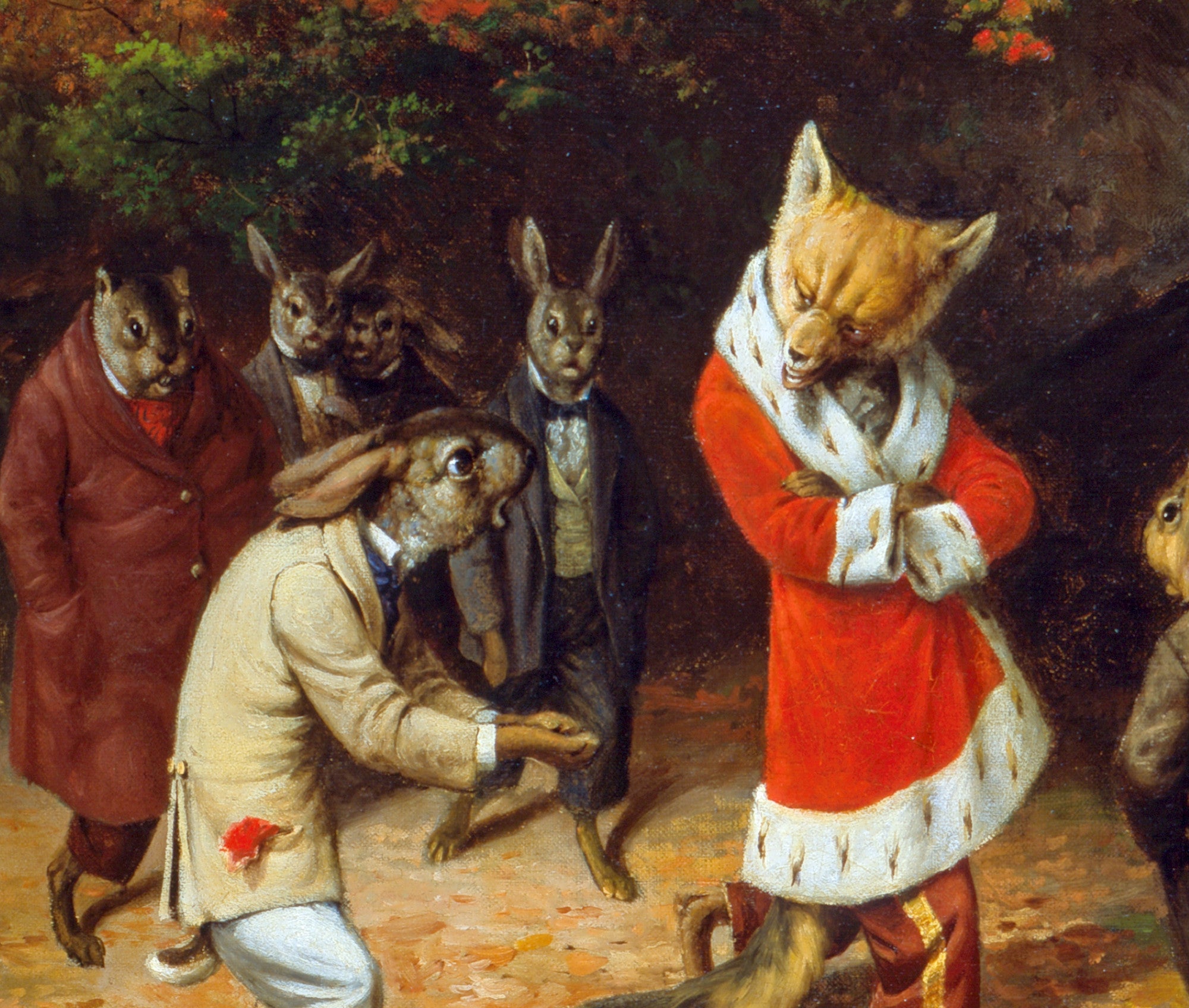His Majesty Receives, William Holbrook Beard Fine Art Print