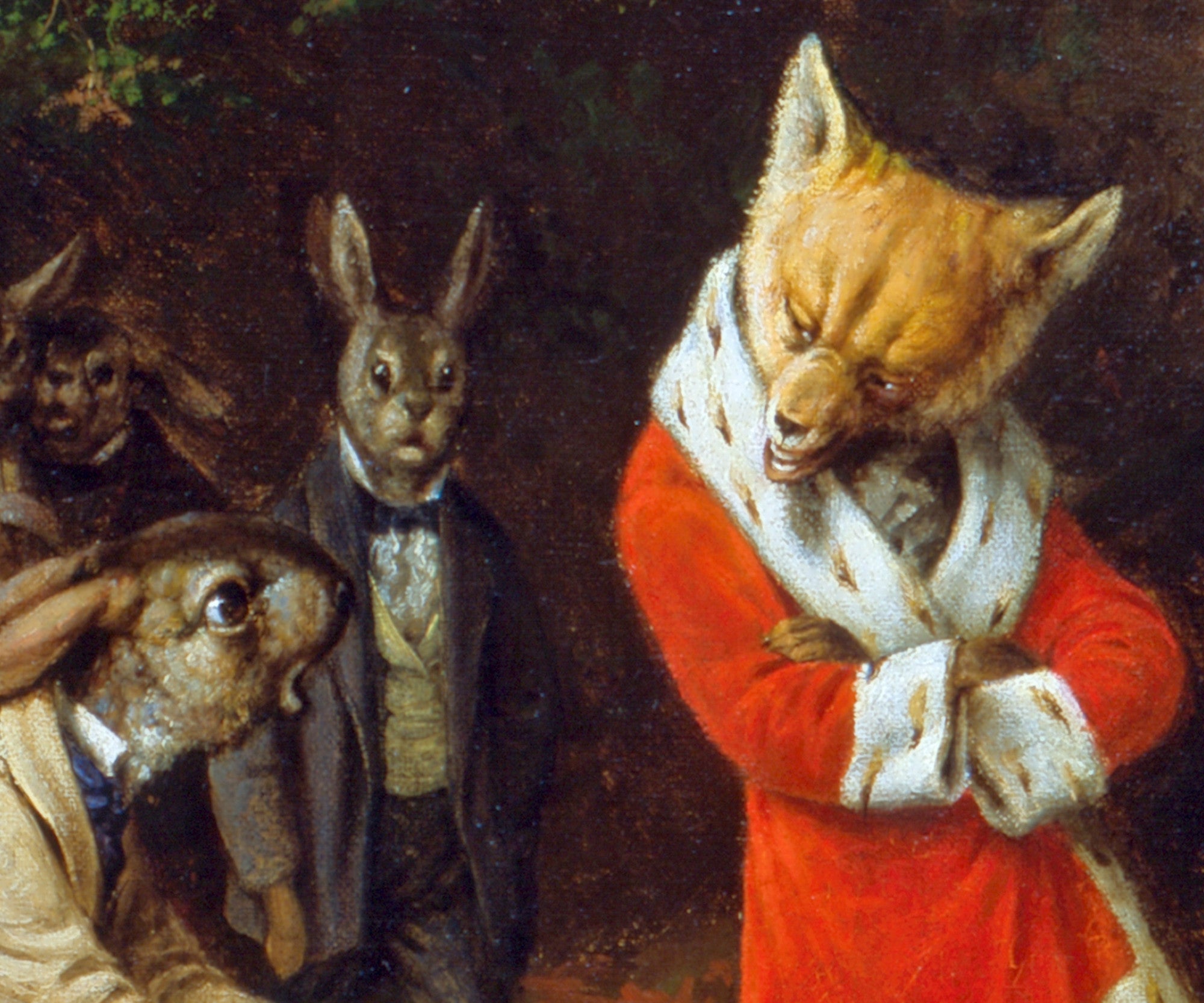 His Majesty Receives, William Holbrook Beard Fine Art Print