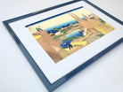 36 Views of Mount Fuji, Honjo Tatekawa the timberyard at Honjo Sumida, Katsushika Hokusai, Japanese Print