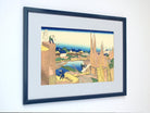 36 Views of Mount Fuji, Honjo Tatekawa the timberyard at Honjo Sumida, Katsushika Hokusai, Japanese Print