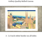 36 Views of Mount Fuji, Honjo Tatekawa the timberyard at Honjo Sumida, Katsushika Hokusai, Japanese Print