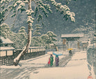Honmon-ji Temple in Ikegami, Hasui Kawase, Japanese Art Print