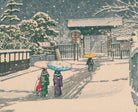 Honmon-ji Temple in Ikegami, Hasui Kawase, Japanese Art Print