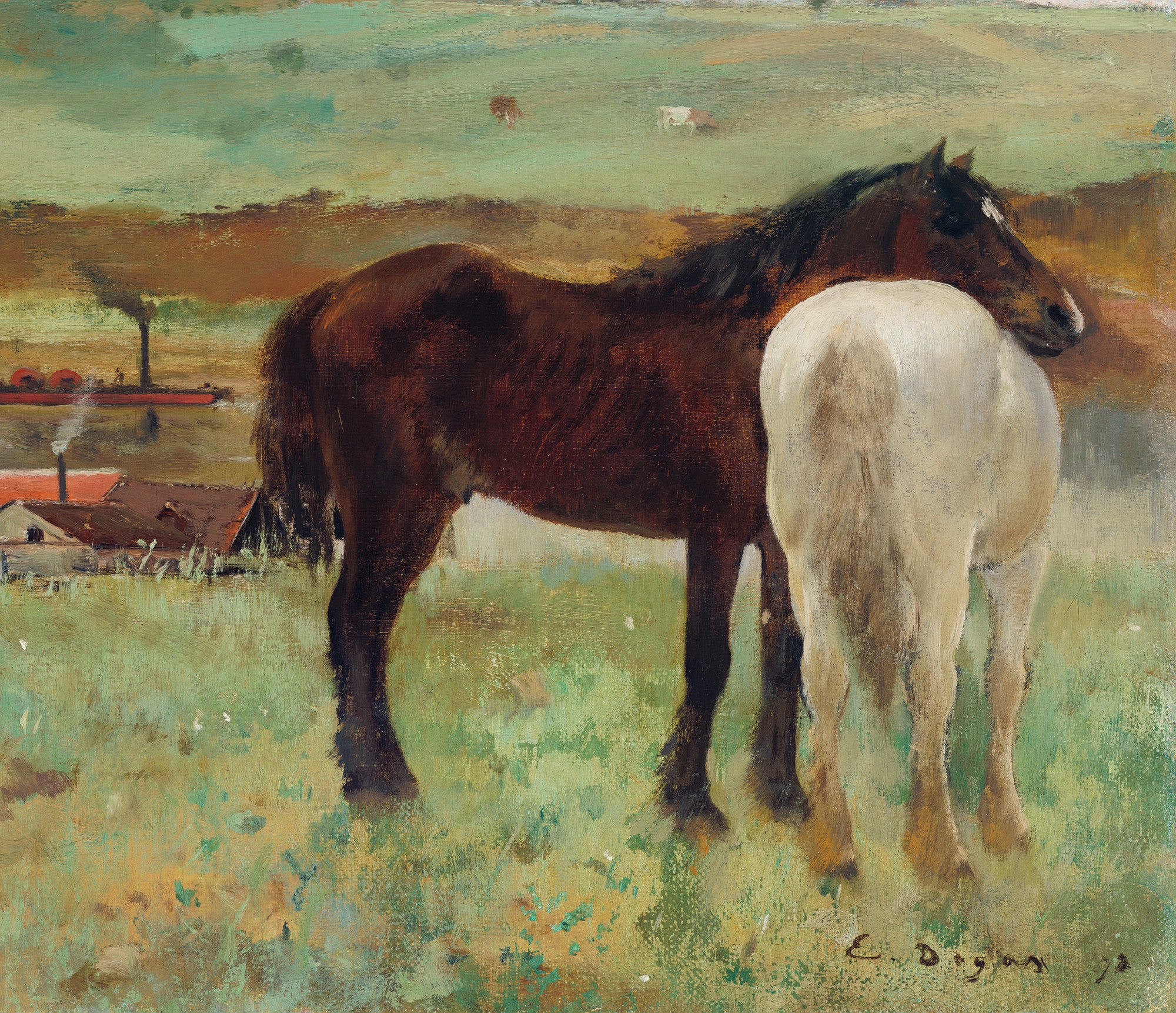 Edgar Degas, Fine Art Print : Horse in a Meadow