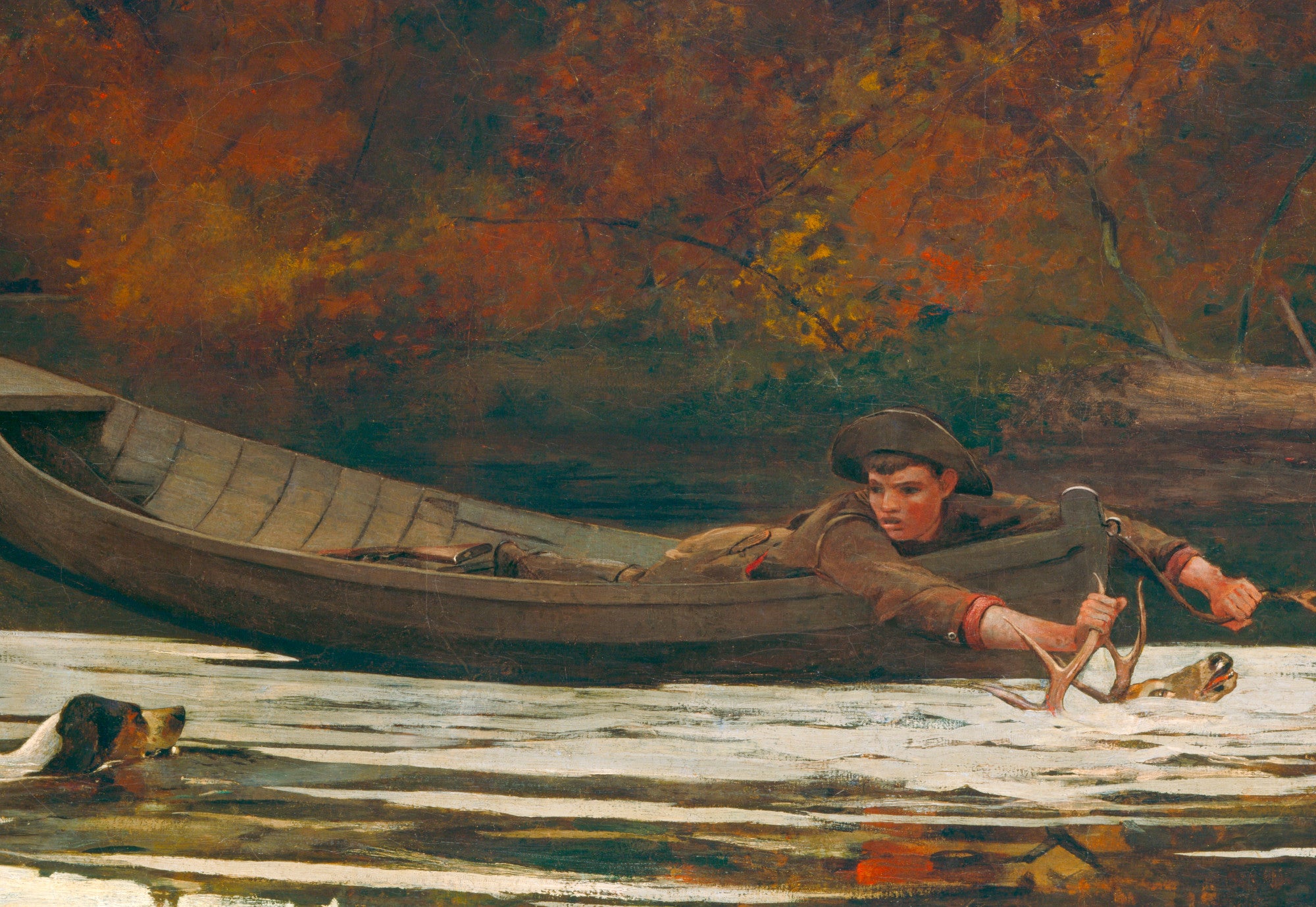 Winslow Homer Fine Art Print : Hound and Hunter