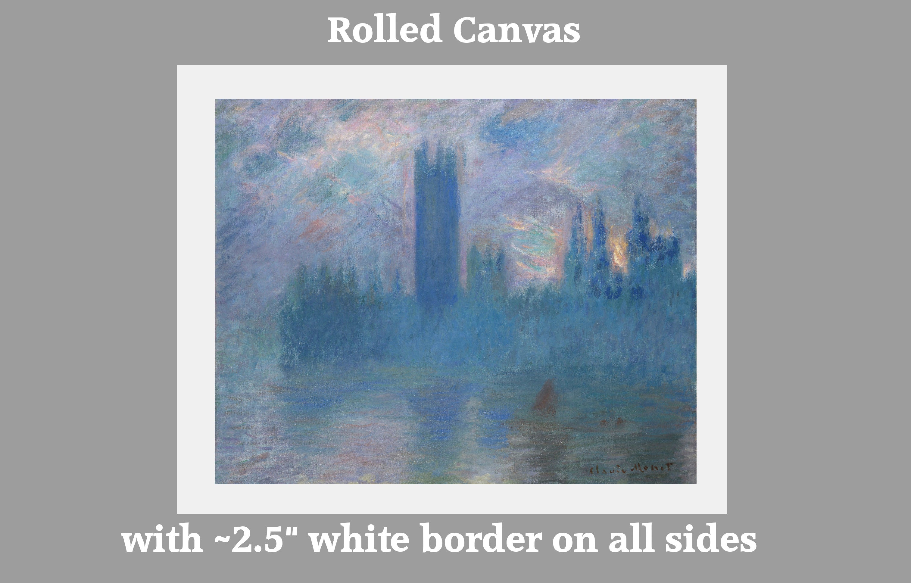 Claude Monet, Houses of Parliament, London, Canvas Reproduction