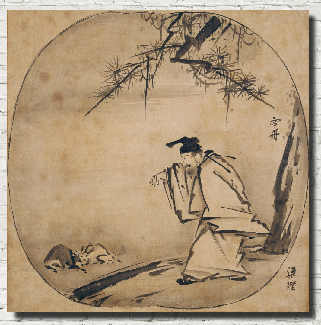Sesshū Tōyō Fine Art Print. The Taoist Hermit Huang Chuping
