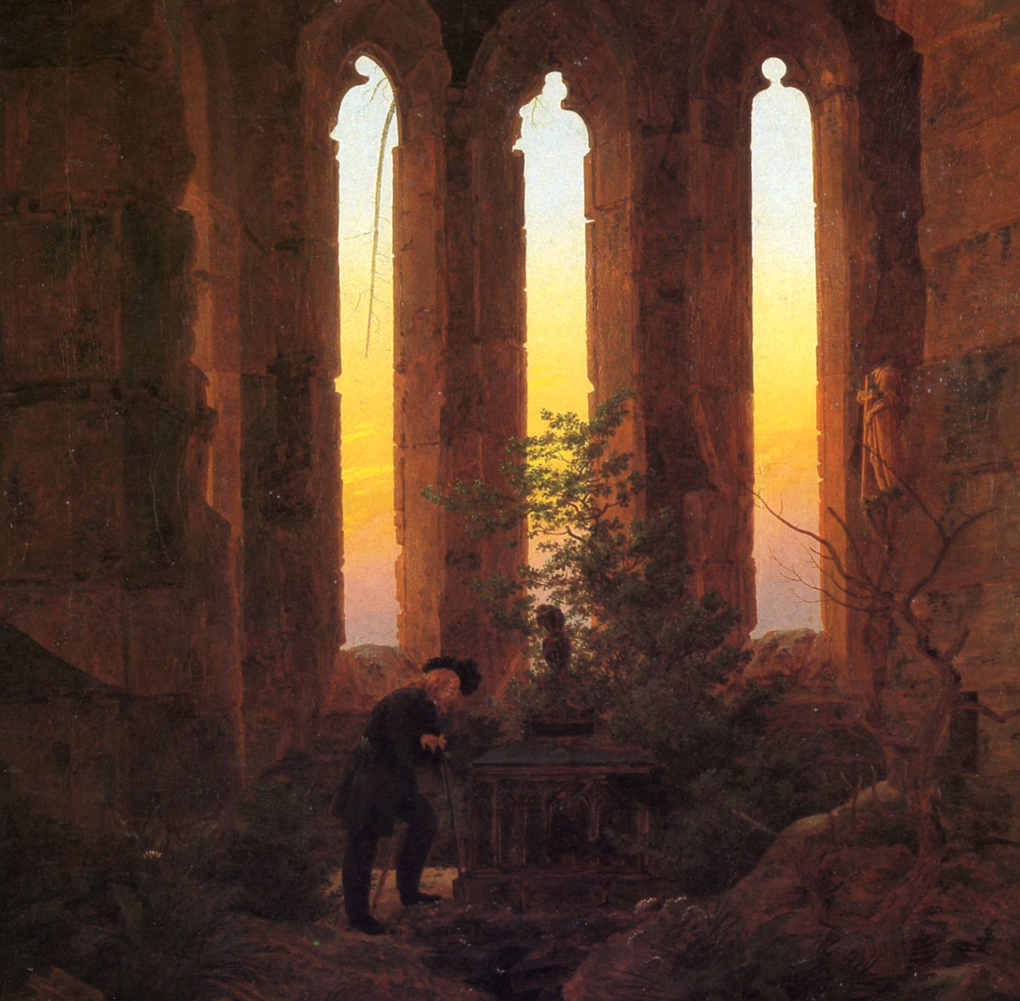 Caspar David Friedrich Fine Art Print, Hutten's Grave