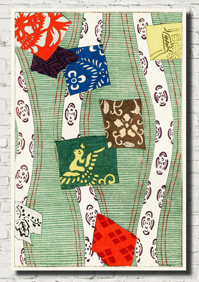Motifs, Japanese Illustration Print, Watanabe Shōtei