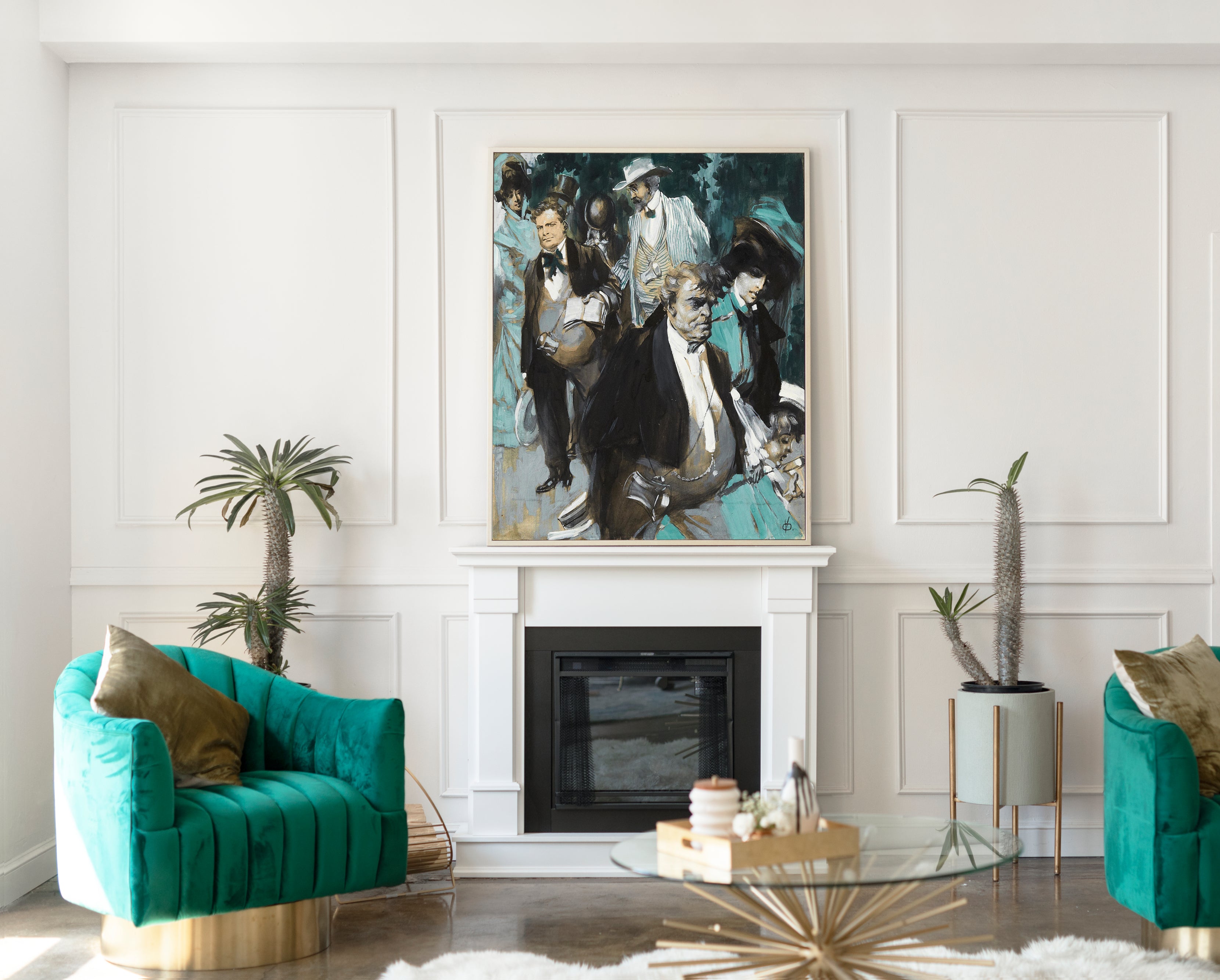 In the Spa (Im Heilbad), Viktor Oliva Fine Art Print