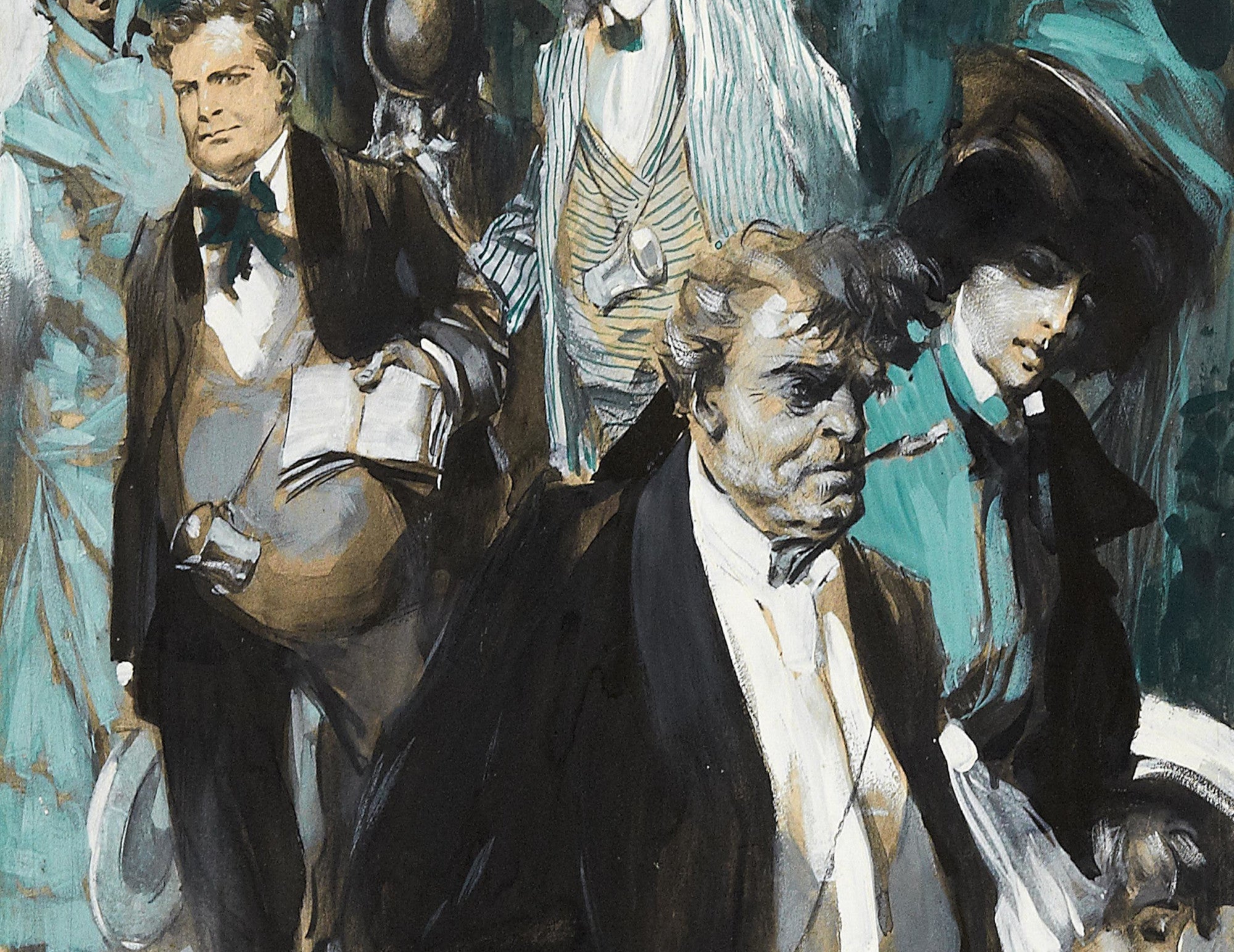 In the Spa (Im Heilbad), Viktor Oliva Fine Art Print