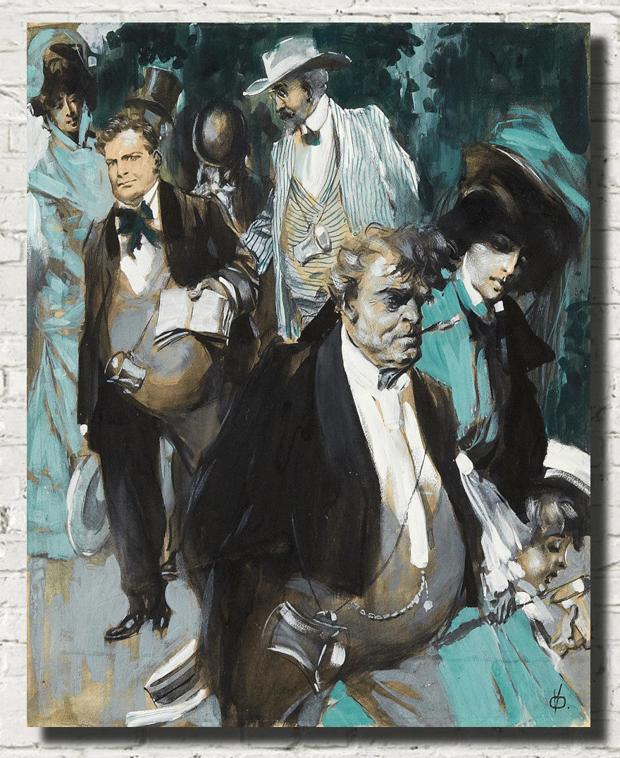 In the Spa (Im Heilbad), Viktor Oliva Fine Art Print