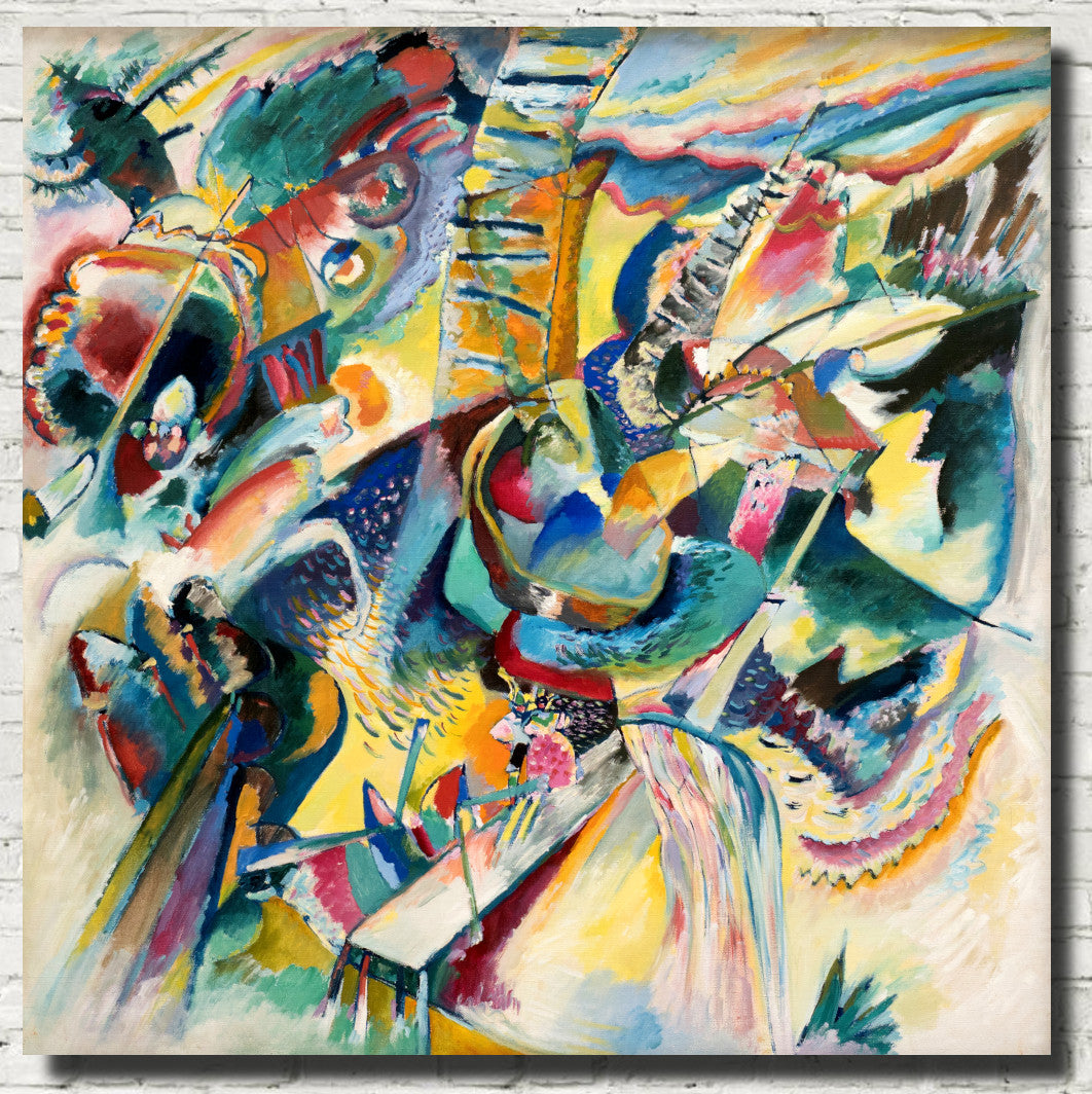 Wassily Kandinsky Fine Art Print, Abstract Composition Improvisation Gorge