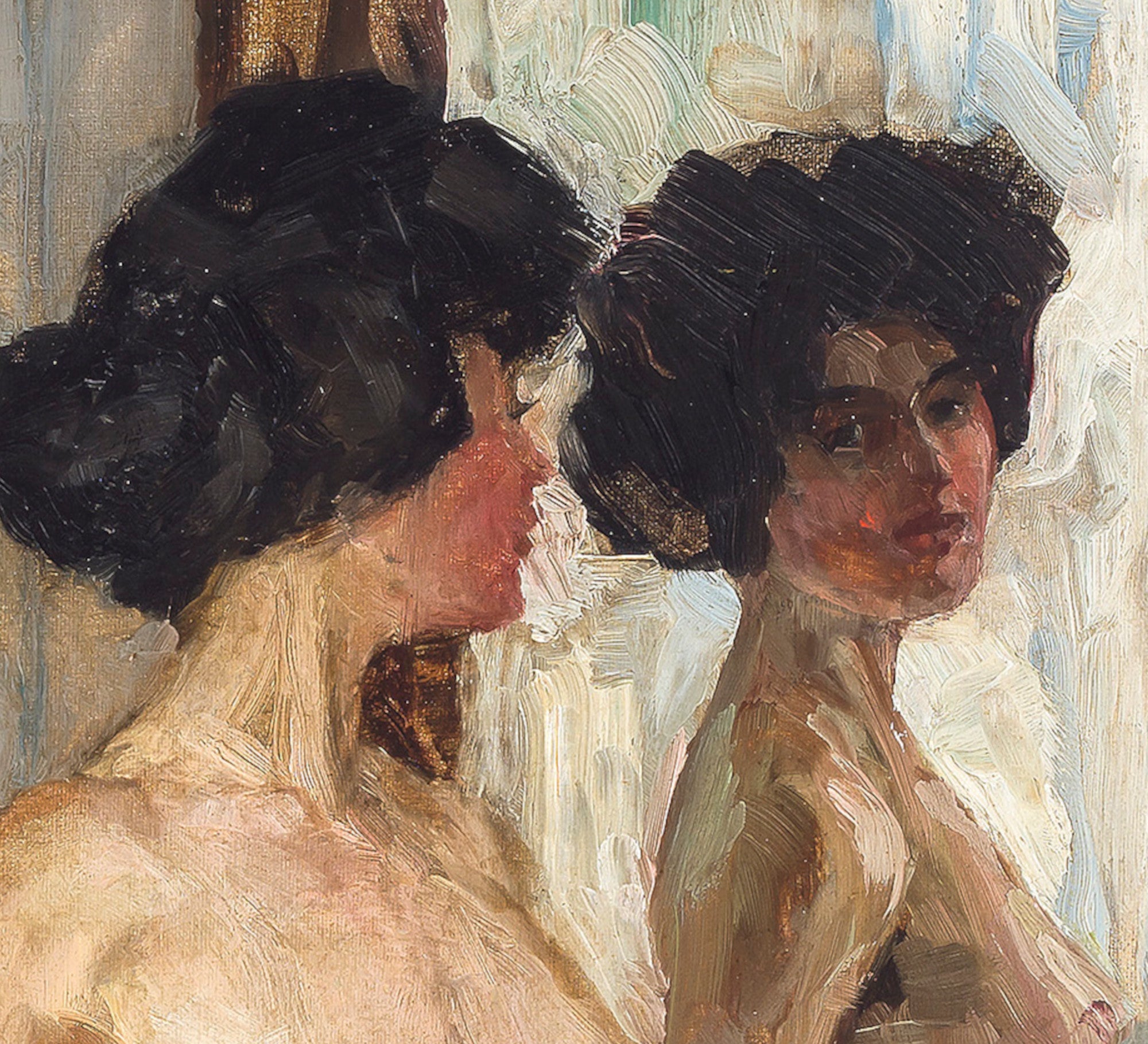 In Front of the Mirror, Wilhelm Gallhof Fine Art Print