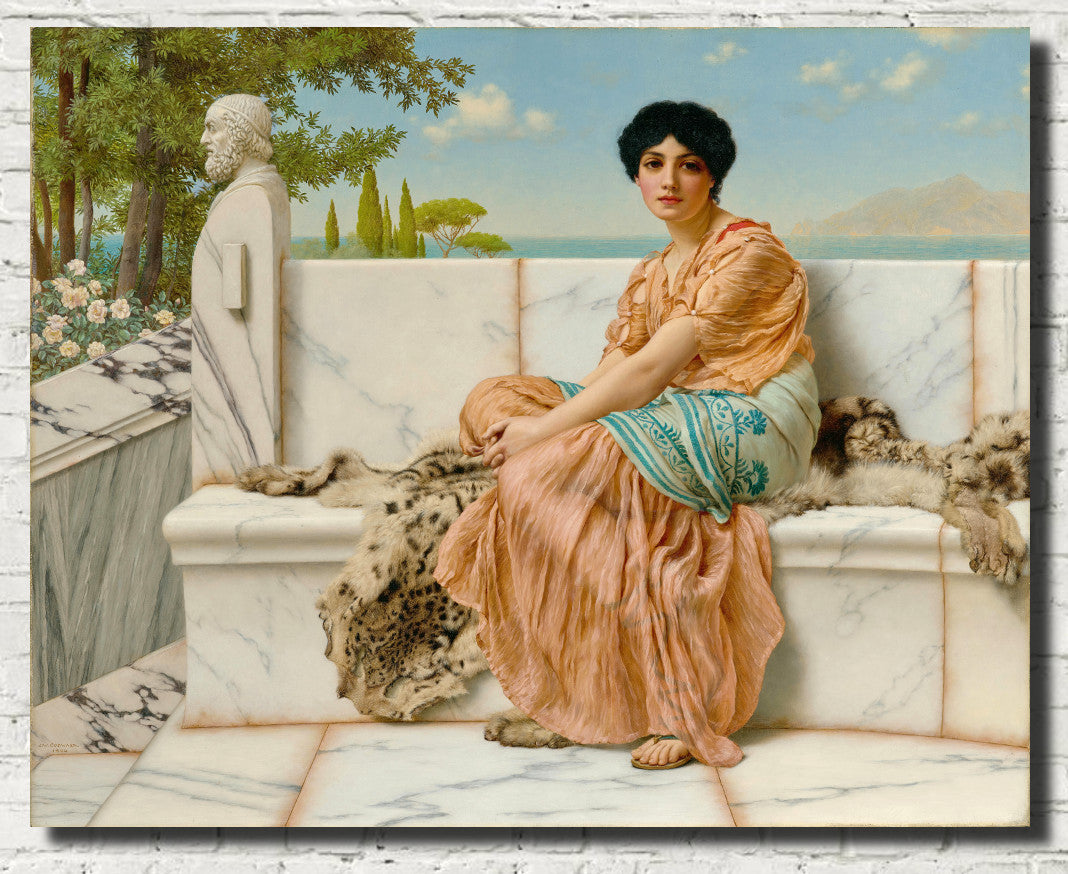 John William Godward Fine Art Print : In the Days of Sappho