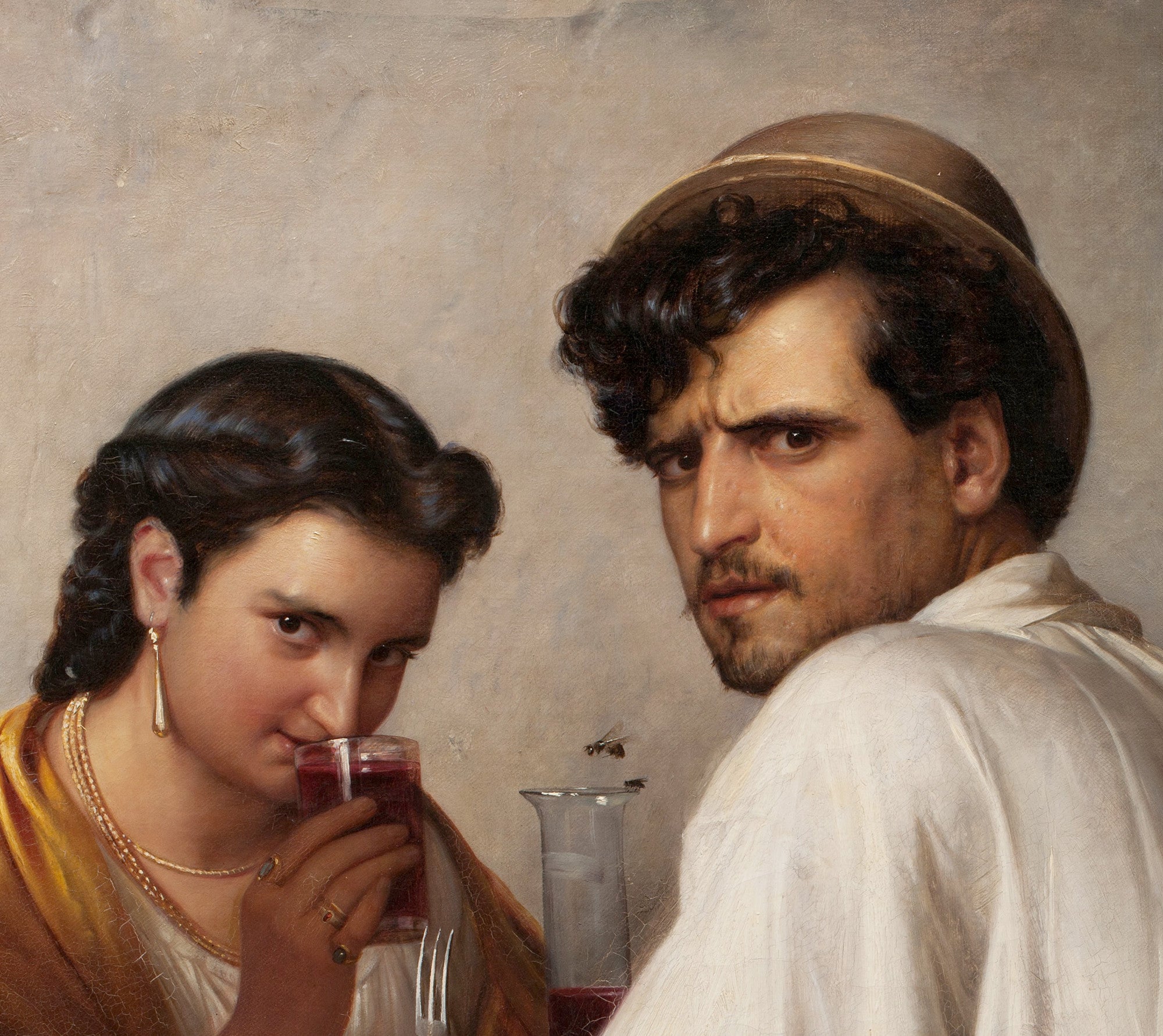 Carl Bloch Fine Art Print, In a Roman Osteria