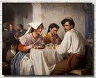Carl Bloch Fine Art Print, In a Roman Osteria