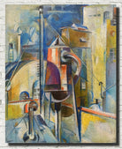 Preston Dickinson Anstract Art Print, Industrial Landscape