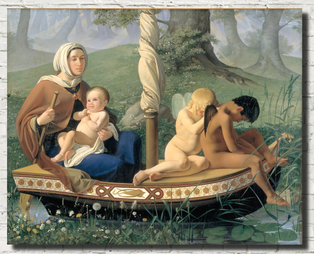 Ditlev Blunck Fine Art Print : Infancy, The Four Ages of Man