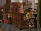 Gerard Houckgeest Baroque Fine Art Print, Interieur van de Oude Kerk in Delft