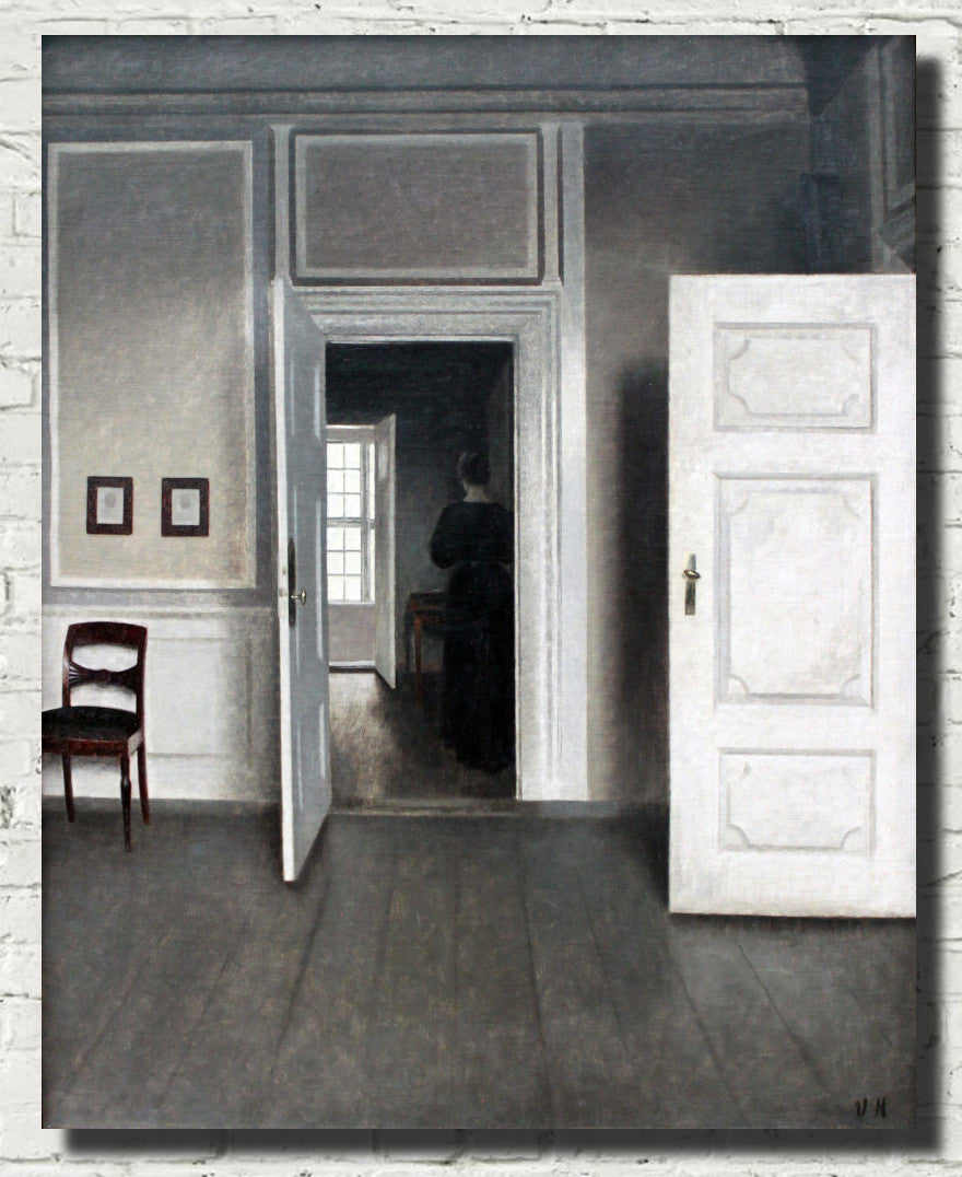 Wilhelm Hammershoi Fine Art Print, Interior Strandgade 30
