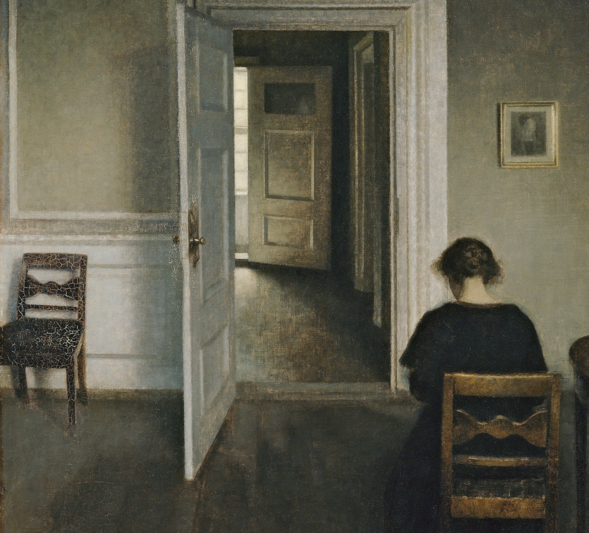 Wilhelm Hammershoi Fine Art Print, Interior, No. 30 Strandgade