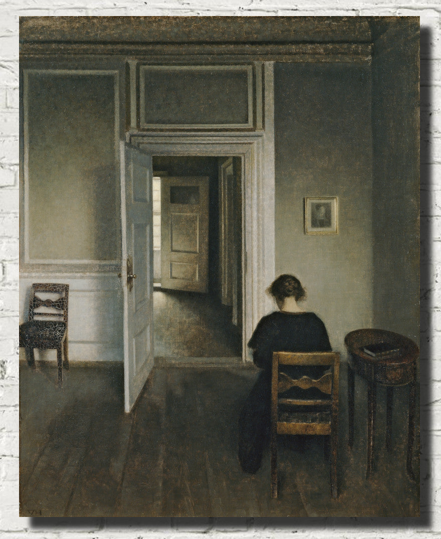 Wilhelm Hammershoi Fine Art Print, Interior, No. 30 Strandgade