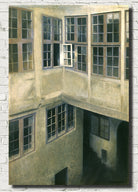 Wilhelm Hammershoi Fine Art Print, Interior of Courtyard