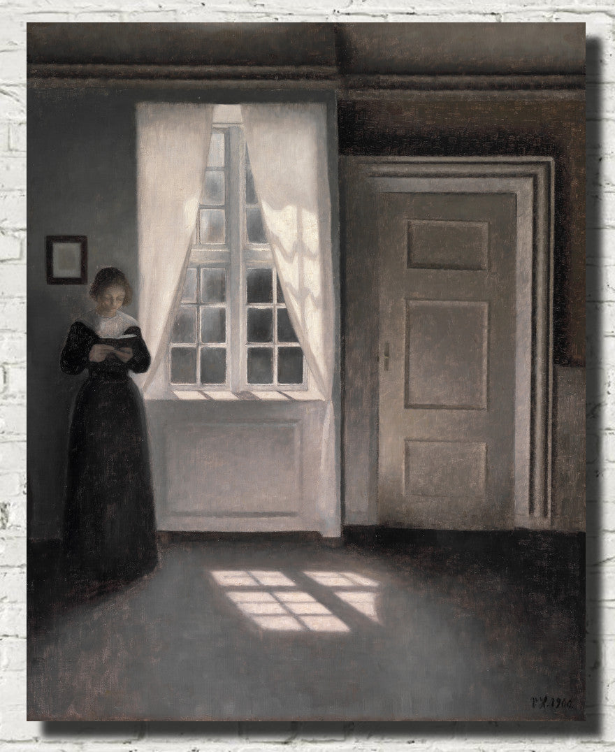 Wilhelm Hammershoi Fine Art Print, Interior from Strandgade 30