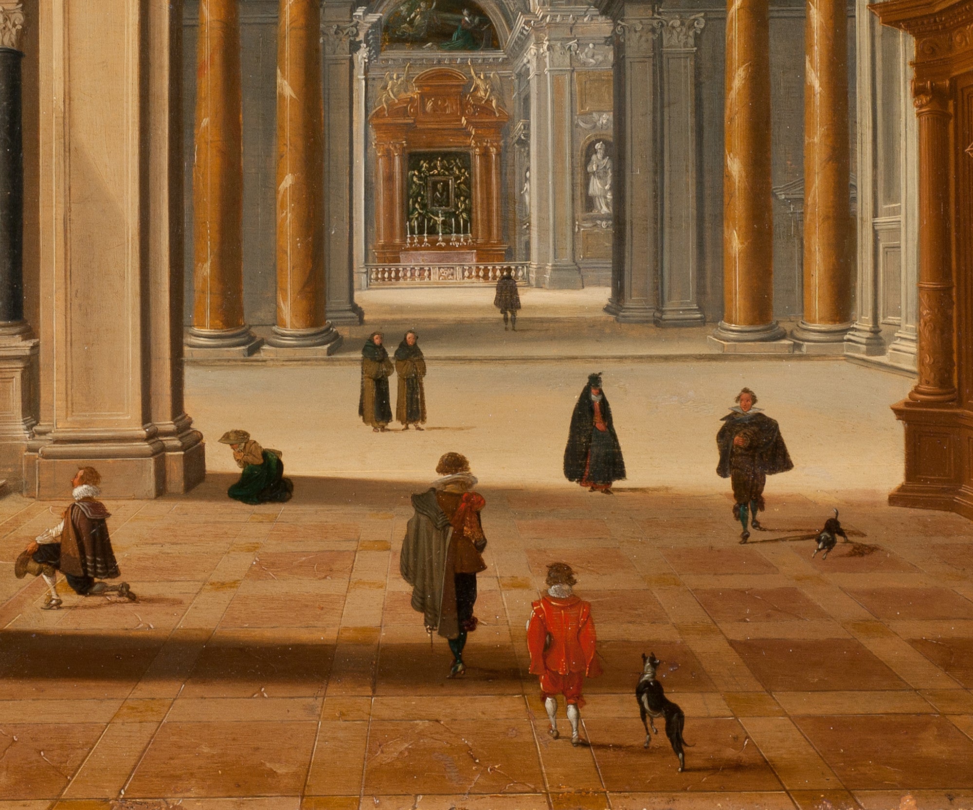 Bartholomeus van bassen Fine Art Print, Interior of a Baroque Church