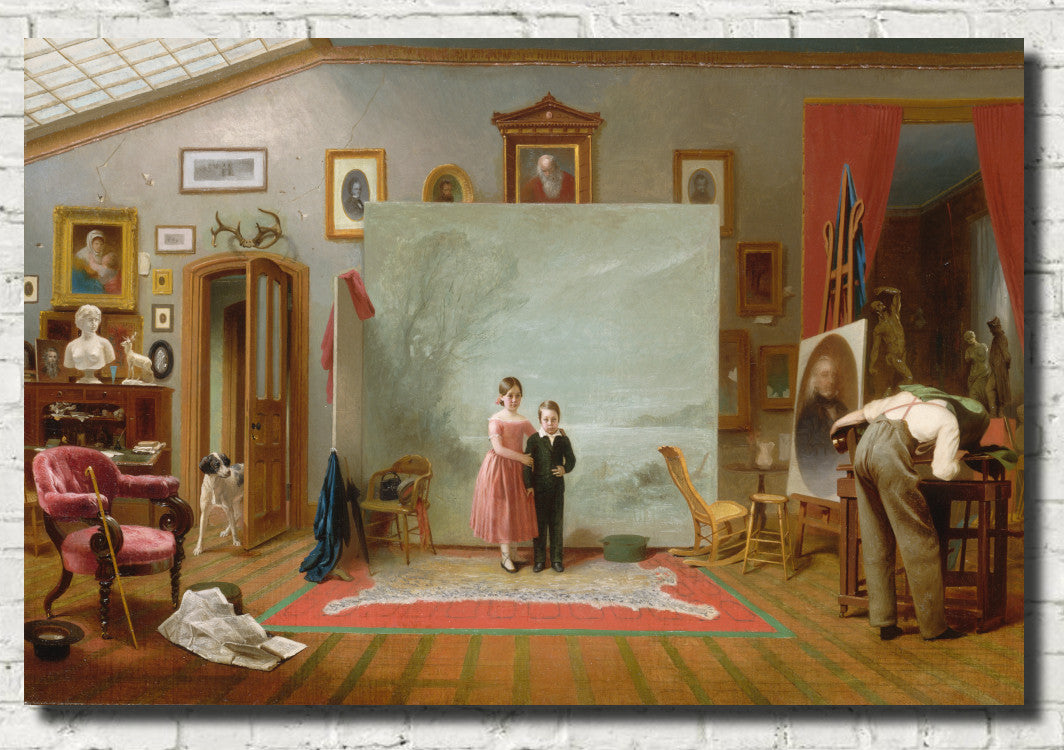 Thomas Le Clear Fine Art Print : Interior With Portraits
