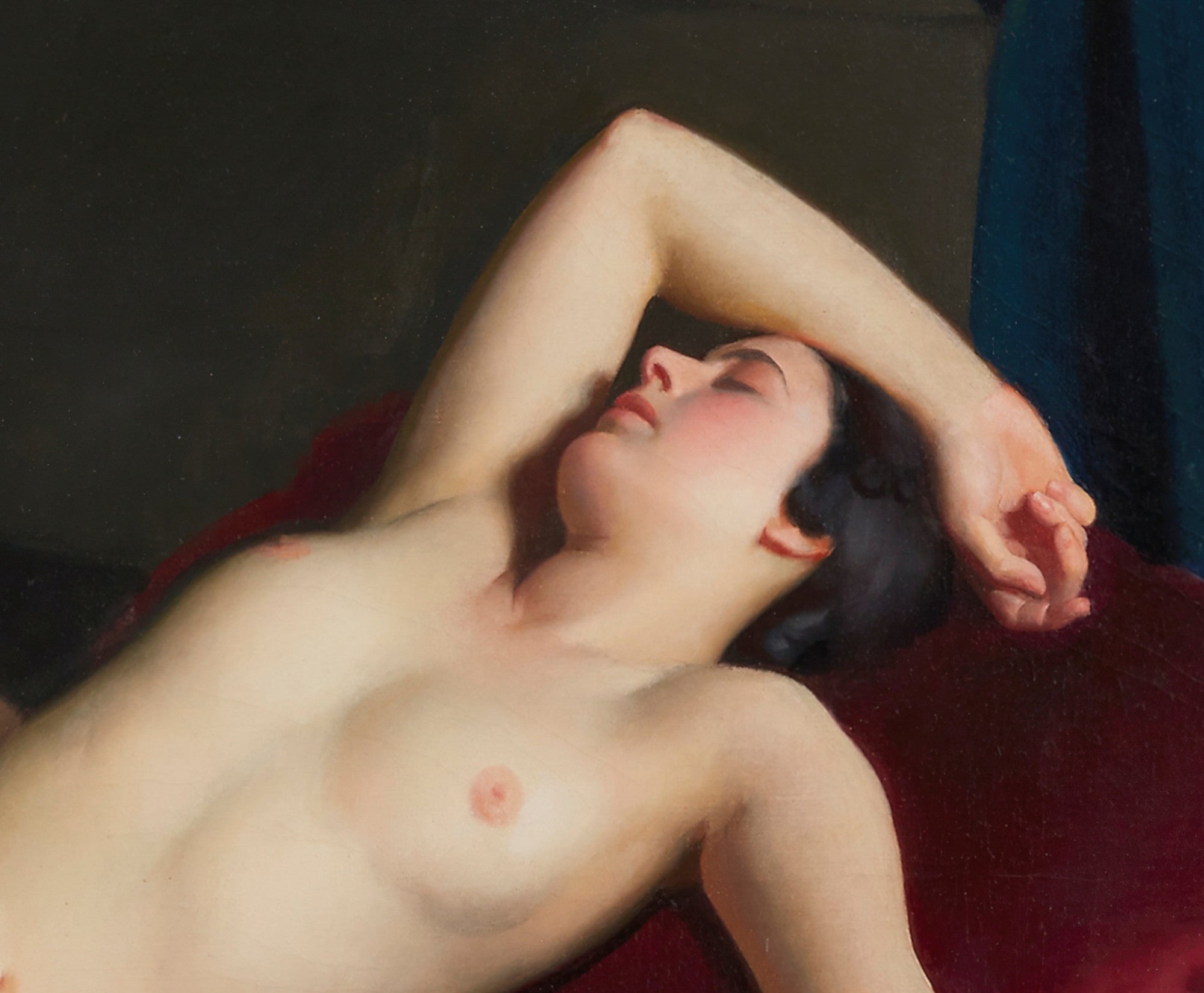 Interior with two Nudes, William McGregor Paxton Fine Art Print
