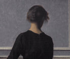 Wilhelm Hammershoi Fine Art Print, Interior with Young Woman from Behind