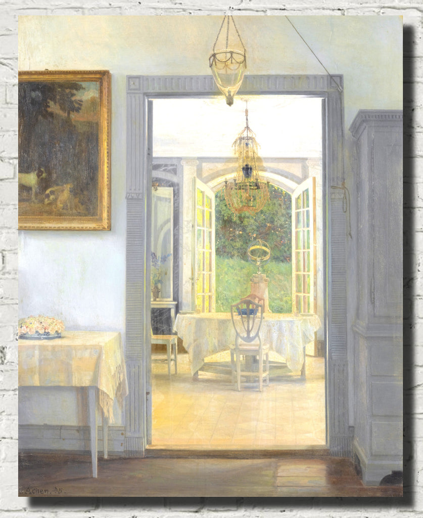 Georg Achen Fine Art Print, Interior with Afternoon Sun