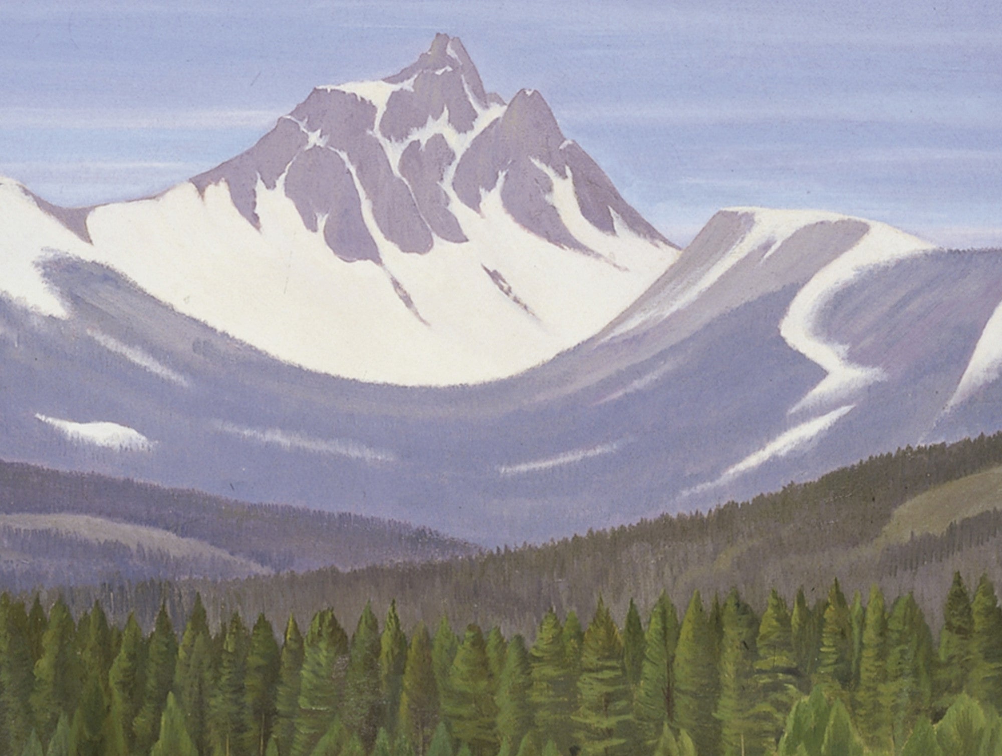 In the Cascade Mountains, Edward Bruce Fine Art Print