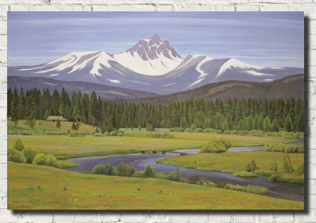 In the Cascade Mountains, Edward Bruce Fine Art Print