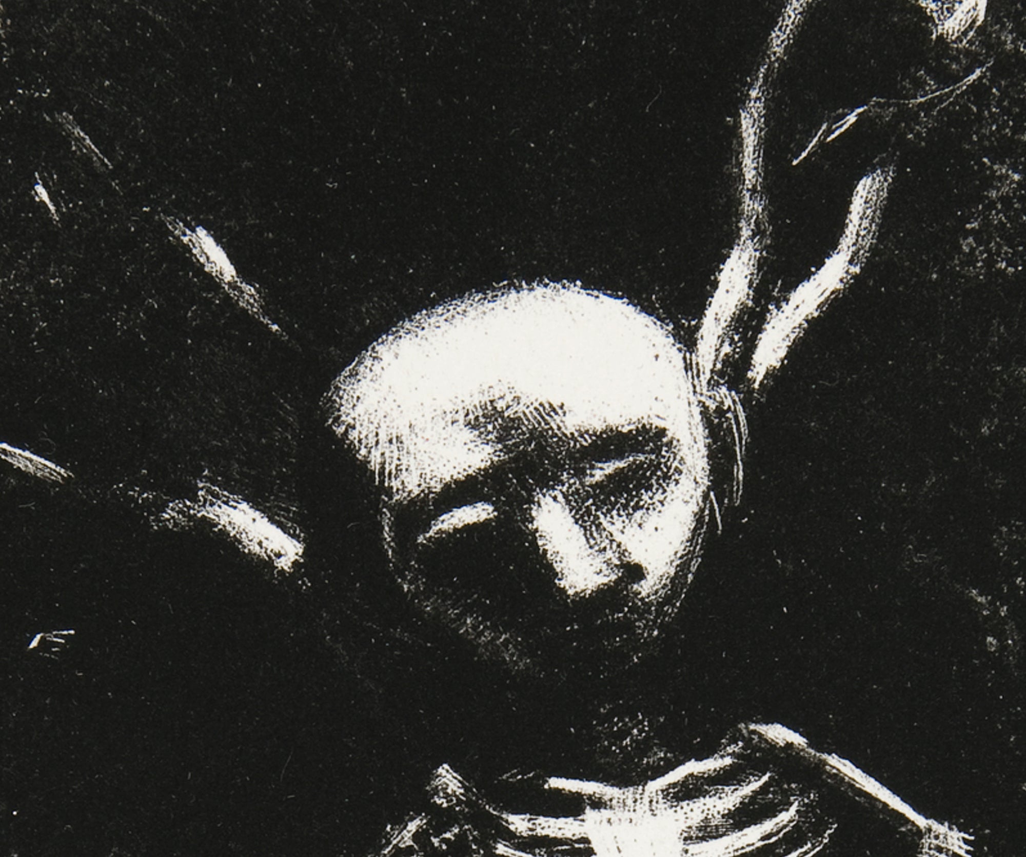 Pale Figure in Branches, Odilon Redon Fine Art Print