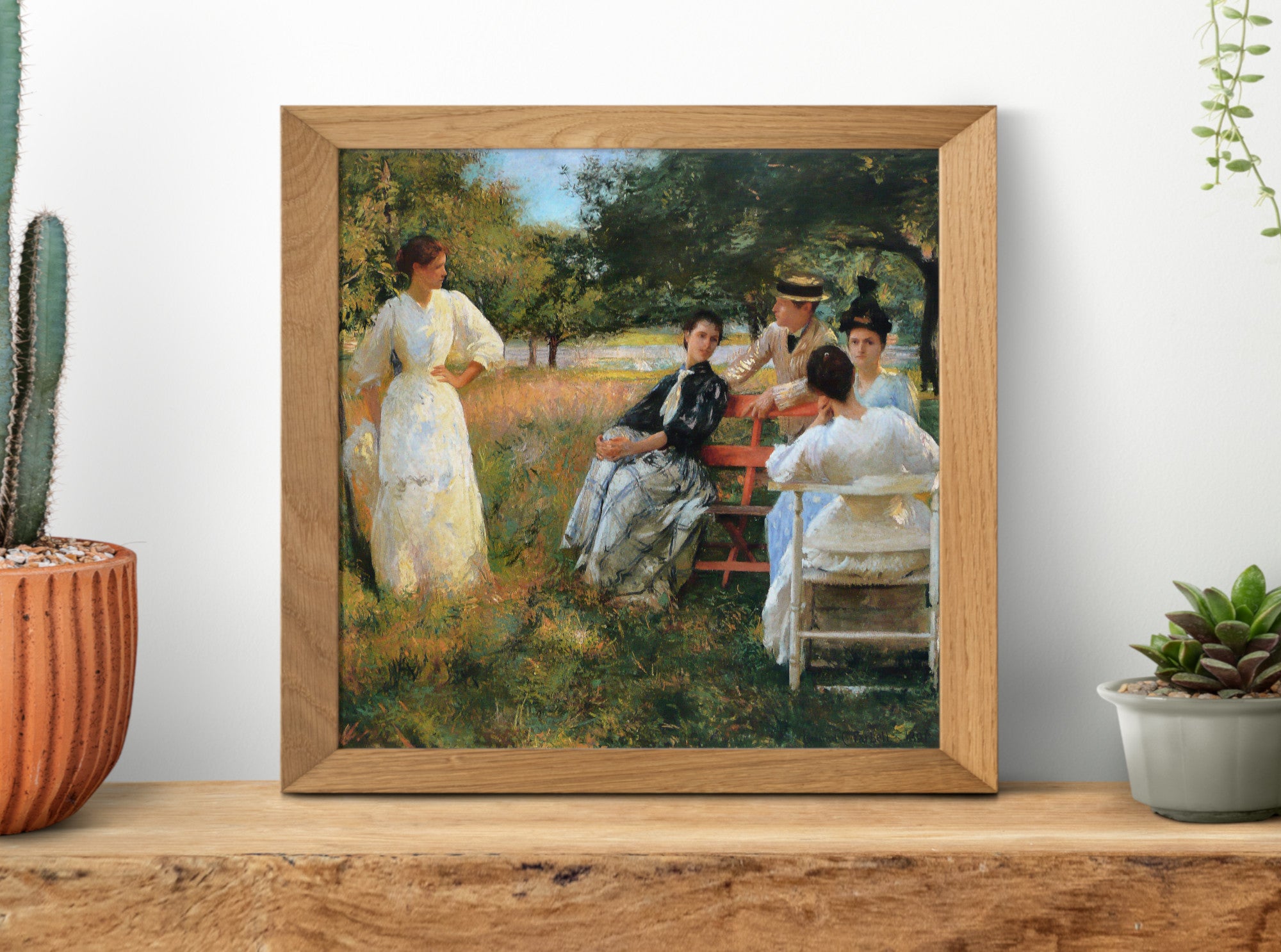 In the Orchard (1891), Edmund C. Tarbell