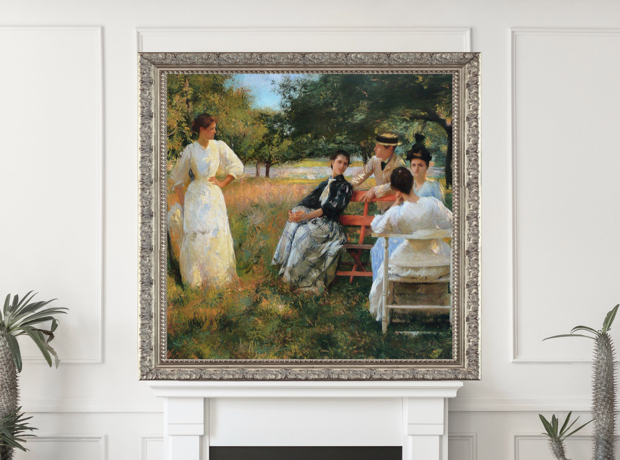 In the Orchard (1891), Edmund C. Tarbell