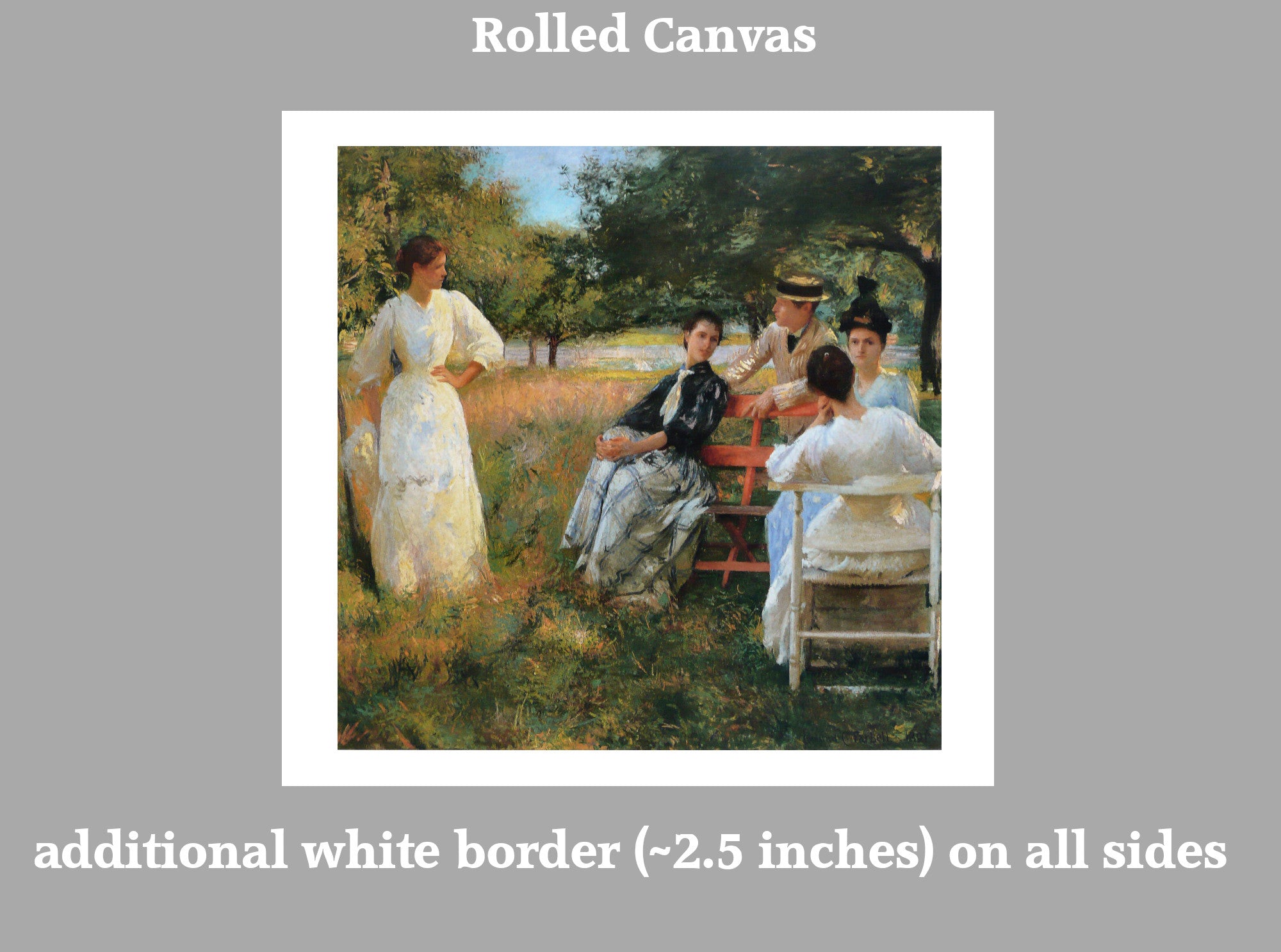 In the Orchard (1891), Edmund C. Tarbell