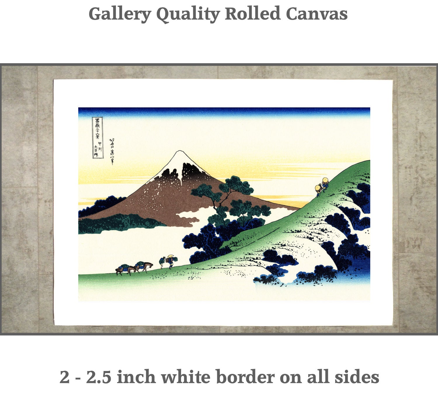 36 Views of Mount Fuji, Inume Pass, Katsushika Hokusai, Japanese Print