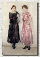 Isaac Israëls Fine Art Print, Ippy and Gertie posing at fashion house Hirsch, Amsterdam