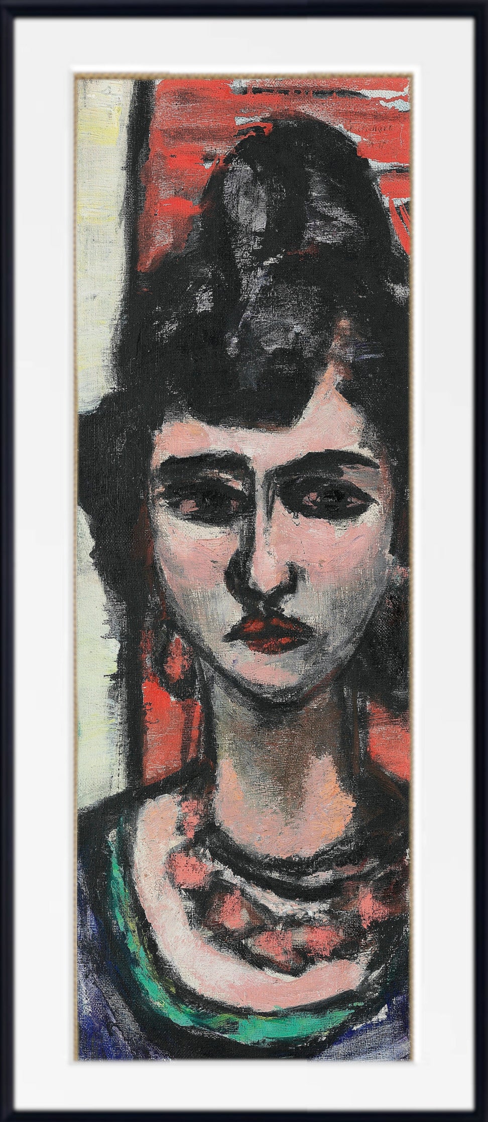 Max Beckmann, Italienerin (Italian Woman) (1946)- New Objectivity