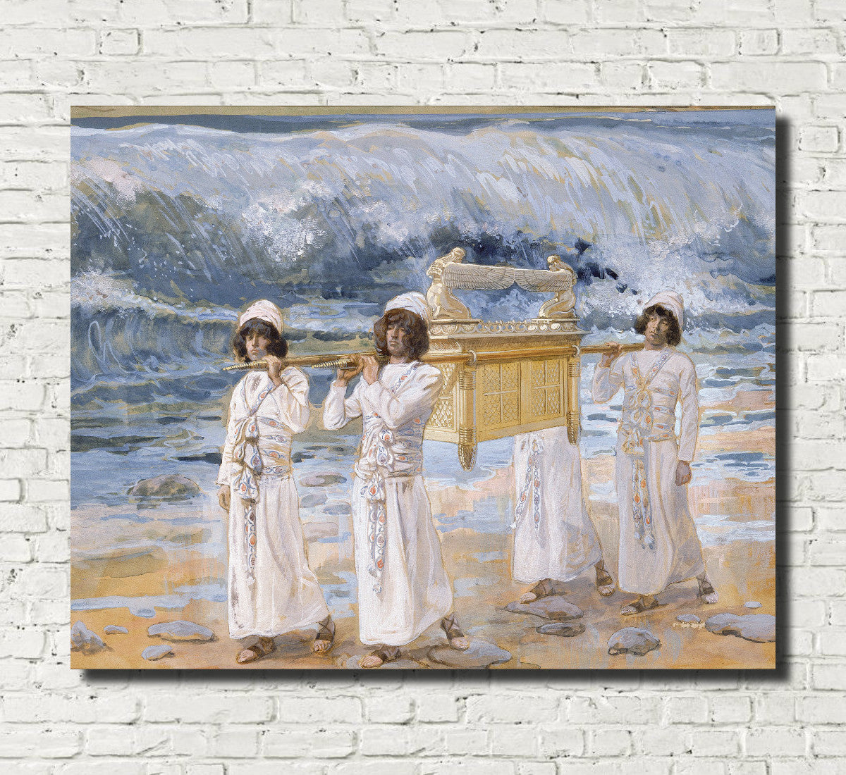 James Tissot Fine Art Print: The Ark Passes Over The Jordan