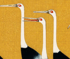 Ogata Korin Japanese Fine Art Print, Red Crown Cranes