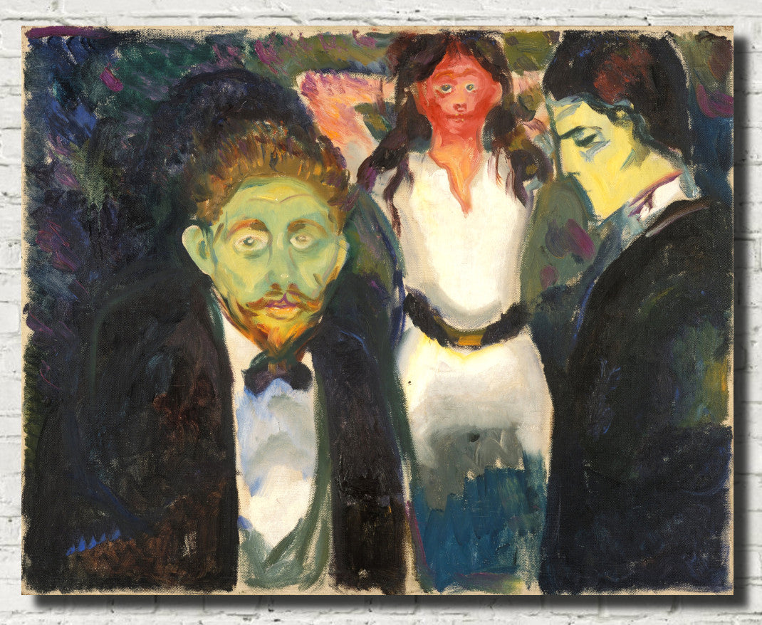 Edvard Munch Fine Art Print, Jealousy