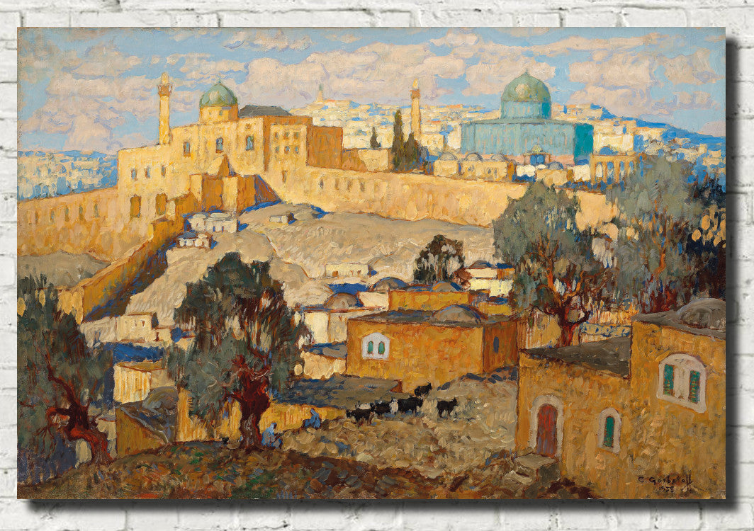 Konstantin Gorbatov Fine Art Print, Jerusalem landscape